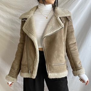 Zara Faux Suede Moto-Jacket